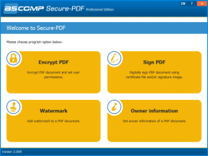 ASCOMPSecure-PDF(PDF文件加密软件)Prov2.011便携版-财仔梦想资源网