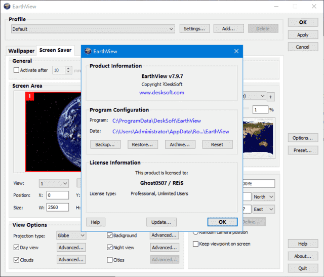 EarthView(提供卫星地球照片作为壁纸)v7.10.1便携版-财仔梦想资源网