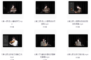 0基础小提琴保姆级教学-财仔梦想资源网