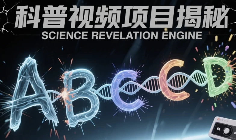 蓝海赛道科普视频项目揭秘，1分钟短片双重变现，轻松实现高收益-财仔梦想资源网
