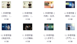 手语自学视频教程-财仔梦想资源网