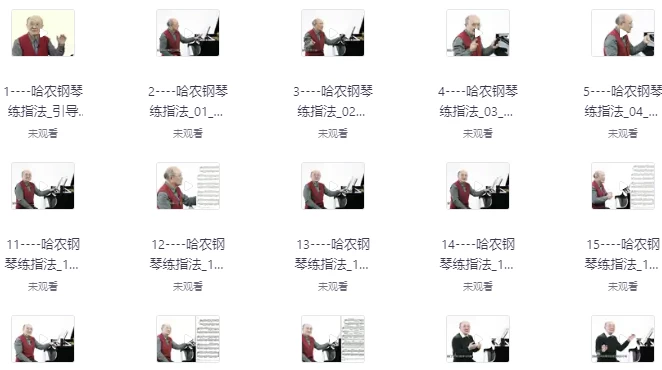 哈农钢琴练指法-财仔梦想资源网