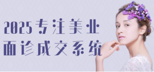 2025专注美业面诊成交系统-财仔梦想资源网