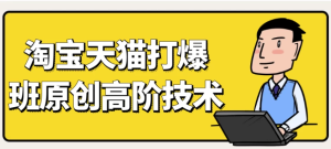 天猫淘宝打爆款原创高阶技术-财仔梦想资源网