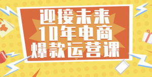 迎接未来10年电商爆款运营课-财仔梦想资源网