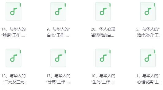 中国人的心理治疗音频20讲-财仔梦想资源网