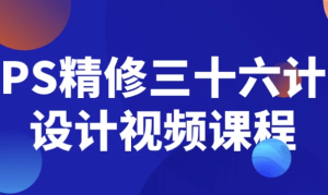 PS精修三十六计设计视频课程-财仔梦想资源网
