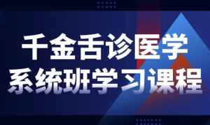 千金舌诊医学系统班学习课程-财仔梦想资源网