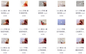 速写练字课程合集-财仔梦想资源网