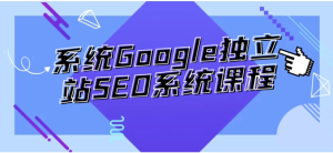 系统Google独立站SEO系统课程-财仔梦想资源网