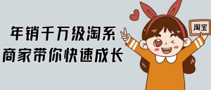 年销千万级淘系商家带你快速成长-财仔梦想资源网