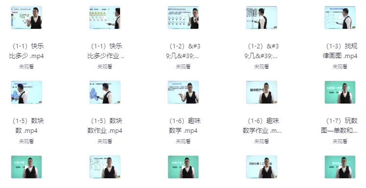 《艾麦思网校小学1-6年级数学思维视频课》各年级全套300讲-财仔梦想资源网