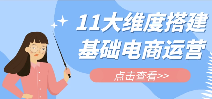11大维度搭建基础电商运营-财仔梦想资源网