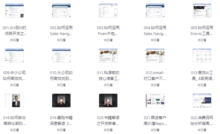 深度掌握0到N的社媒开发思维-财仔梦想资源网