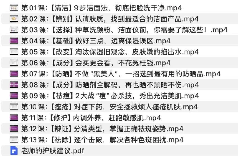 协和医学院皮肤博士13堂美肤课-财仔梦想资源网