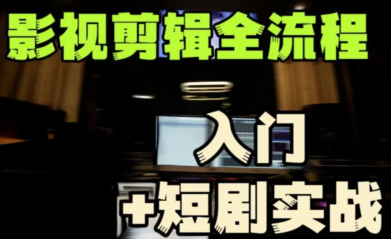 莱尼日记《影视剪辑全流程入门+短剧实战教程》-带素材-财仔梦想资源网