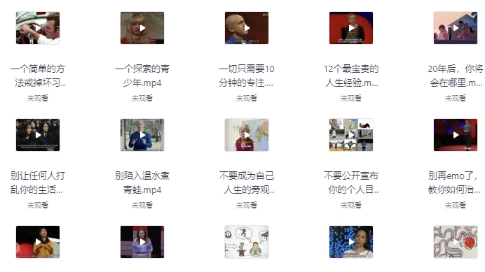 TED演讲课程视频、原文（带注释）2010-2020年大合集-财仔梦想资源网