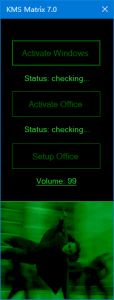 KMSMatrix(windows/office⼀键激活⼯具)v7.1绿色版-财仔梦想资源网