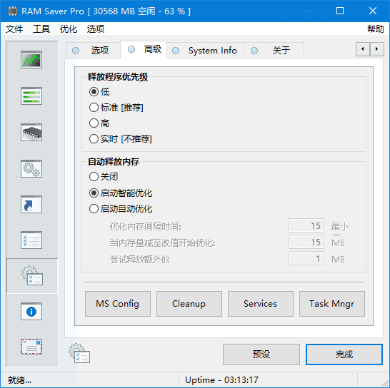 RAMSaver(优化内存软件)Prov25.3.1多语便携版-财仔梦想资源网