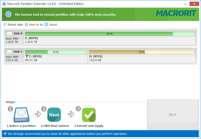 MacroritPartitionExtender(分区扩展软件)v2.6.0便携版-财仔梦想资源网