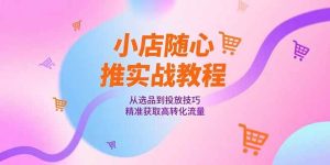 （15205期）小店随心推实战教程，从选品到投放技巧，精准获取高转化流量-财仔梦想资源网