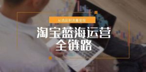 （15160期）淘宝蓝海运营全链路，从选品到流量变现，小类目突围完整方案-财仔梦想资源网