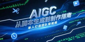 （15170期）AIGC视频制作指南，从脚本生成到剪辑全流程，单人打造团队级视频-财仔梦想资源网