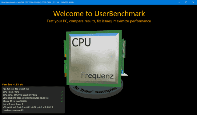 UserBenchmark(系统测试跑分软件)v5.2.2.0便携版-财仔梦想资源网
