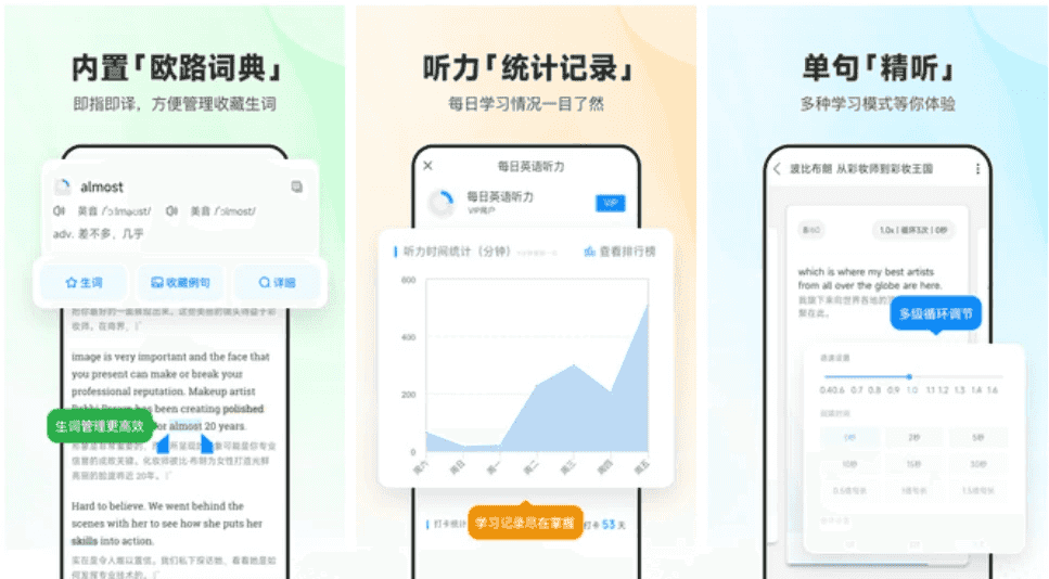 每日英语听力v11.5.6专为英语学习者设计的手机应用，解锁会员版-财仔梦想资源网