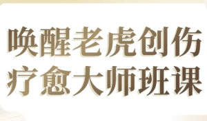 唤醒老虎创伤疗愈大师班课-财仔梦想资源网