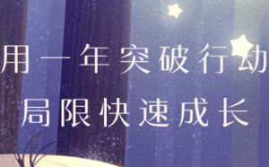 用一年突破行动局限快速成长-财仔梦想资源网