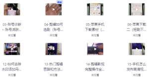 短剧剪辑解说课-财仔梦想资源网