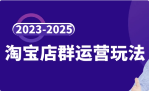 2023-2025淘宝店群运营玩法-财仔梦想资源网