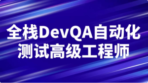全栈DevQA自动化测试高级工程师-财仔梦想资源网