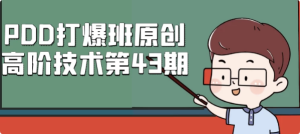 PDD打爆班原创高阶技术第43期-财仔梦想资源网