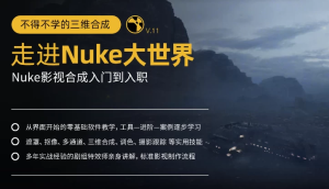 不得不学的三维合成：走进Nuke大世界，Nuke影视合成入门到入职-财仔梦想资源网