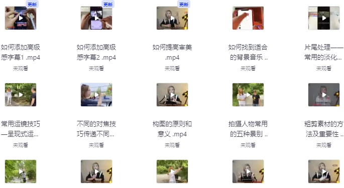 一部手机创造摄影剪切美学实战-财仔梦想资源网