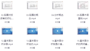 零基础学股票-从入门到高级（158课时）-财仔梦想资源网