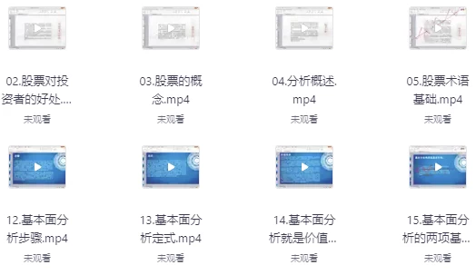 零基础学股票-从入门到高级（158课时）-财仔梦想资源网