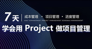 7天学会用Project做进度管理【初级版】-财仔梦想资源网