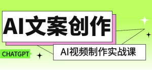 AI文案创作与AI视频制作实战课-财仔梦想资源网