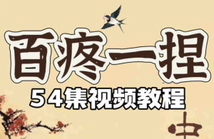 百疼一捏合集54节课程-财仔梦想资源网
