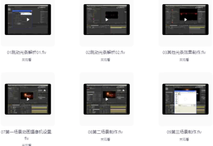 AE动态光效设计的实战课程-财仔梦想资源网