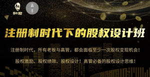 股权设计班24讲（第三期）-财仔梦想资源网