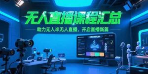 （15218期）无人直播课程汇总，含非实时防风技术，助力无人半无人直播，开启直播新篇-财仔梦想资源网