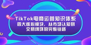 （15065期）TikTok电商运营知识体系：四大核心模块，从市场认知到交易闭环的完整链路-财仔梦想资源网