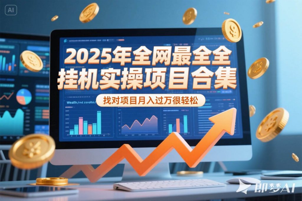 （15303期）2025年挂机实操项目实操演练，挂机类型，AI直播类型，轻资产创业类型…-财仔梦想资源网
