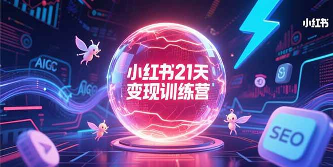（15328期）小红书21天变现训练营，AIGC工具高效应用，SEO优化核心技巧-财仔梦想资源网