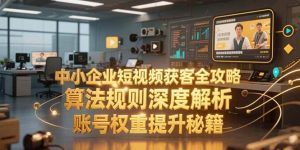 （15326期）中小企业短视频获客全攻略，算法规则深度解析，账号权重提升秘籍-财仔梦想资源网