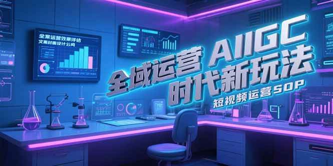 （15327期）全域运营AIGC时代新玩法，文案封面设计公式，短视频运营SOP-财仔梦想资源网